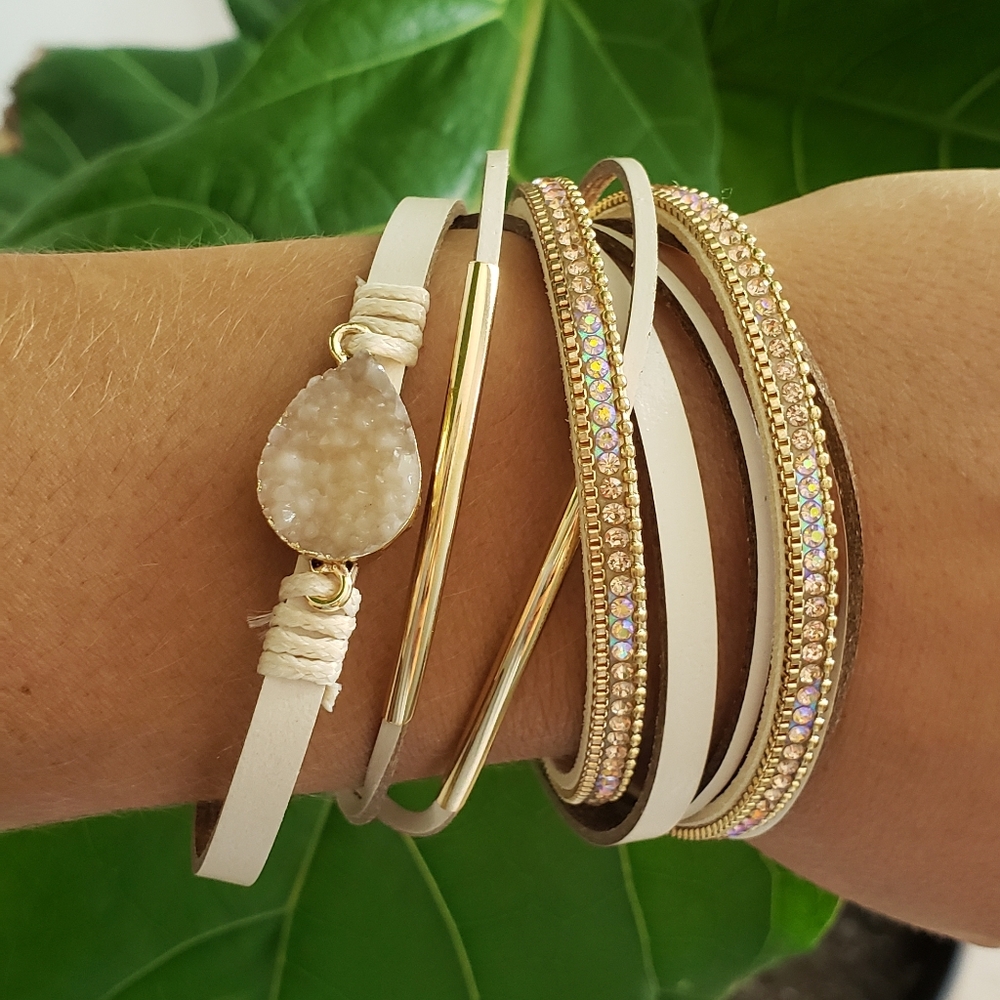 NEW multilayer leather bracelet